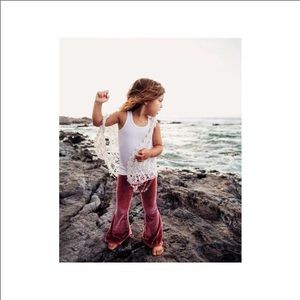 Velour Bell Bottom Pants